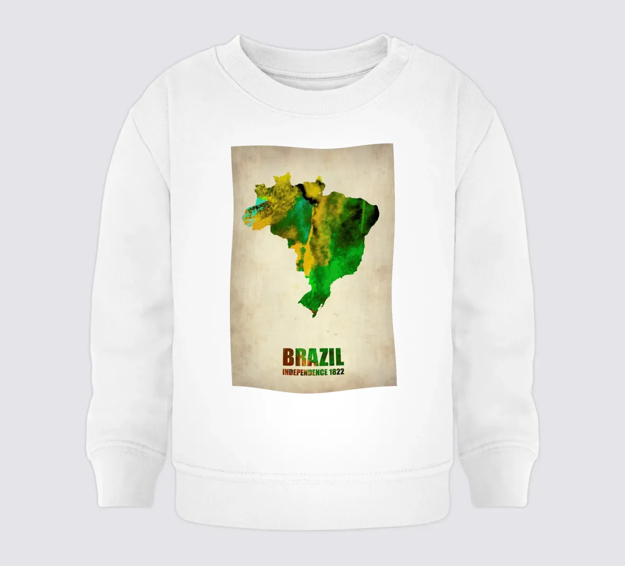 Brazil Watercolor Map felpa neonato da Naxart