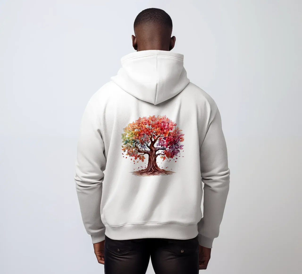 Albero della vita colorato felpa con cappuccio da Spiritual Touch