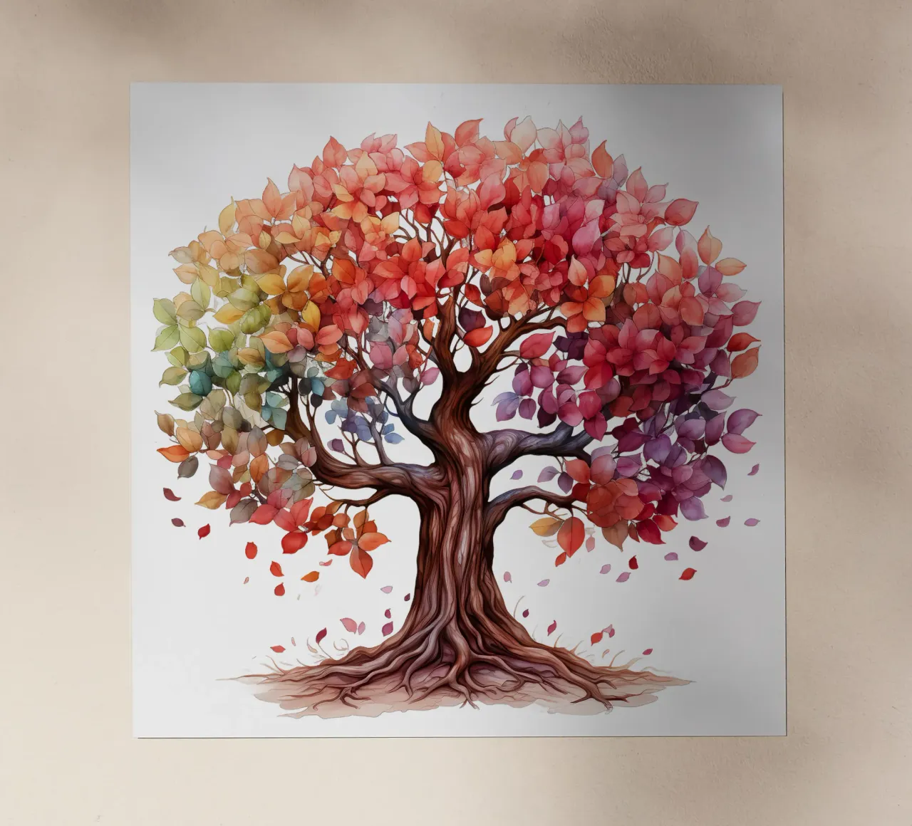 Albero della vita colorato pellicola backlit da Spiritual Touch