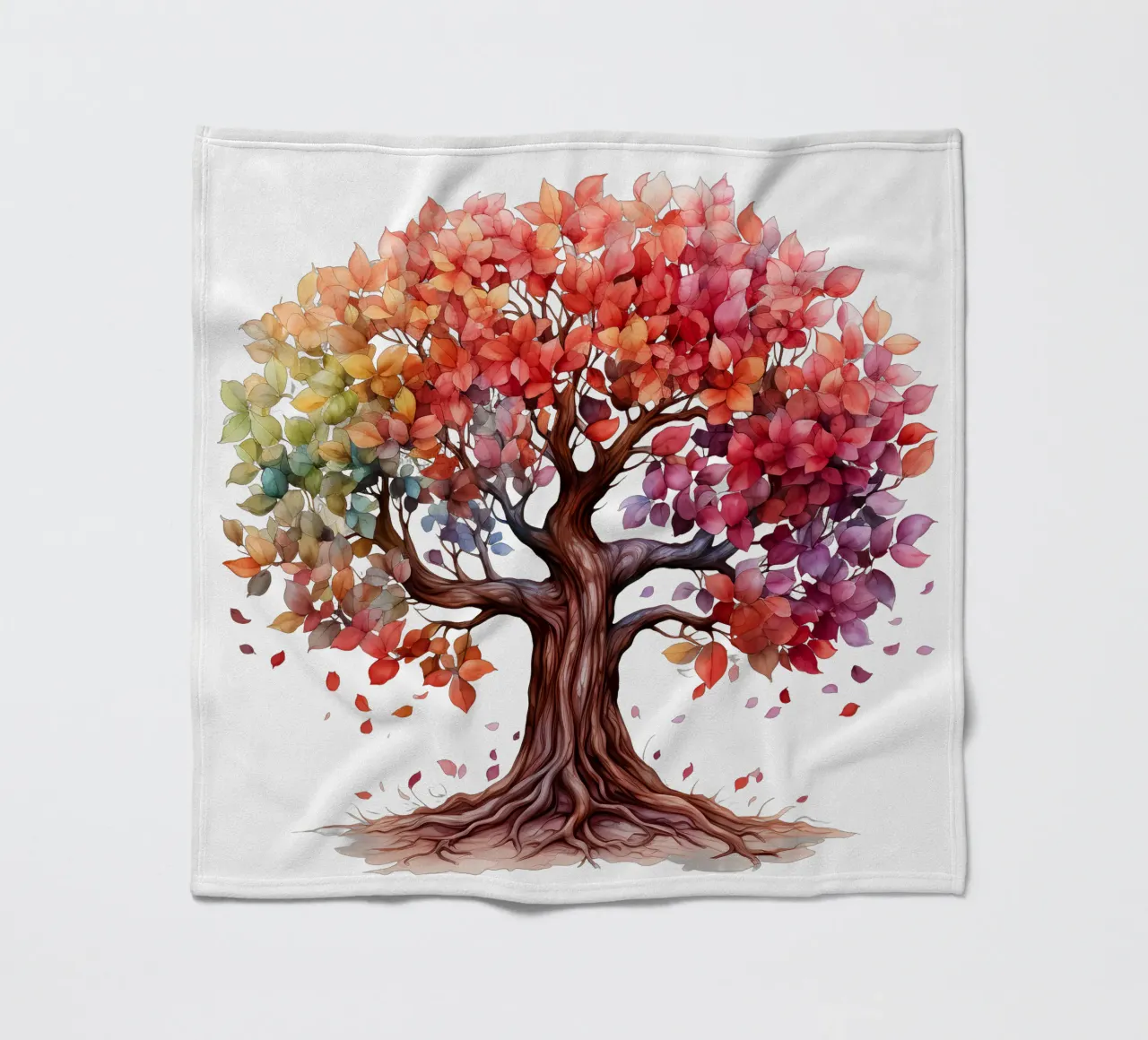 Albero della vita colorato coperta in pile da Spiritual Touch