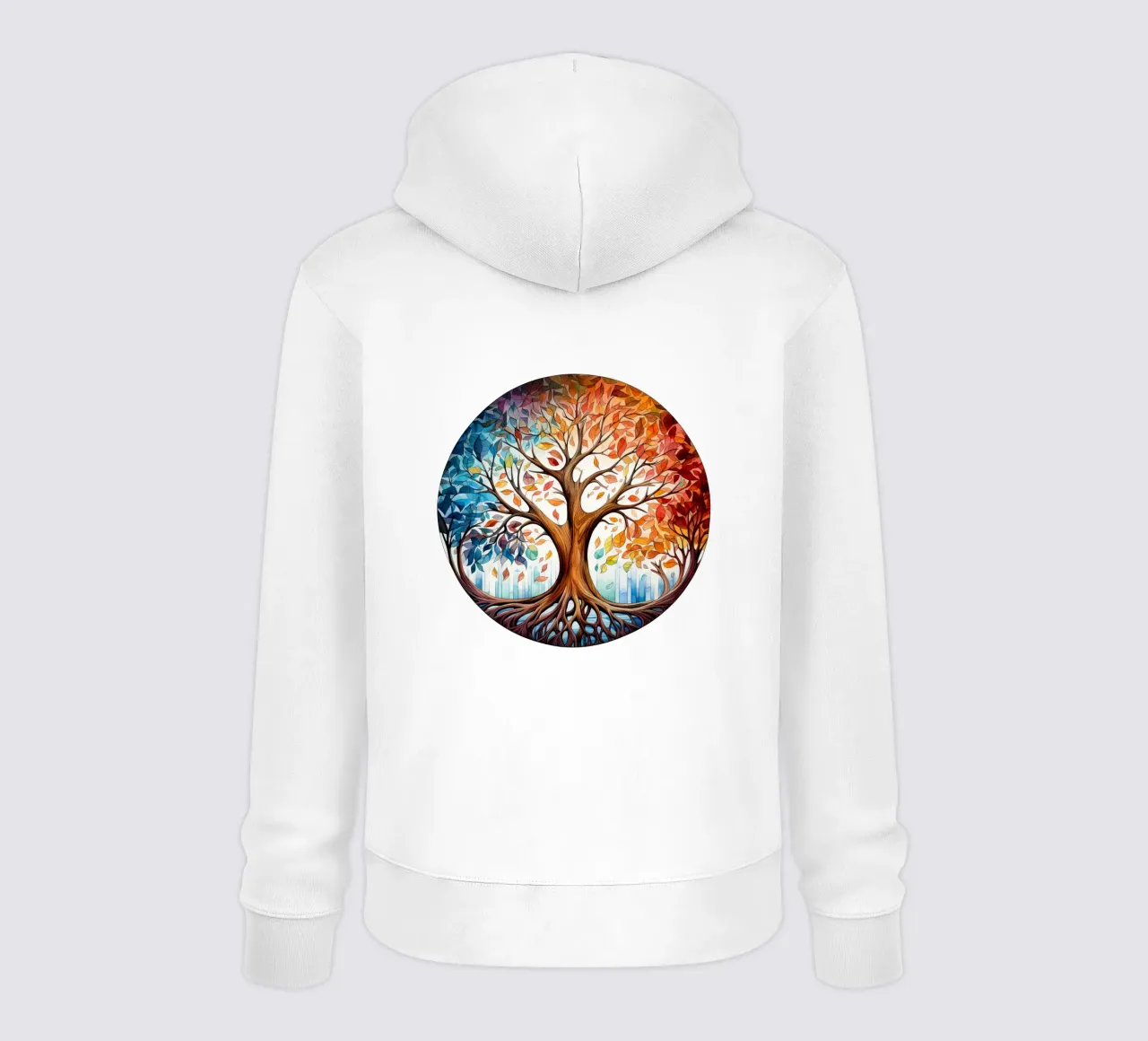 Albero della vita colorato felpa con cappuccio da Spiritual Touch
