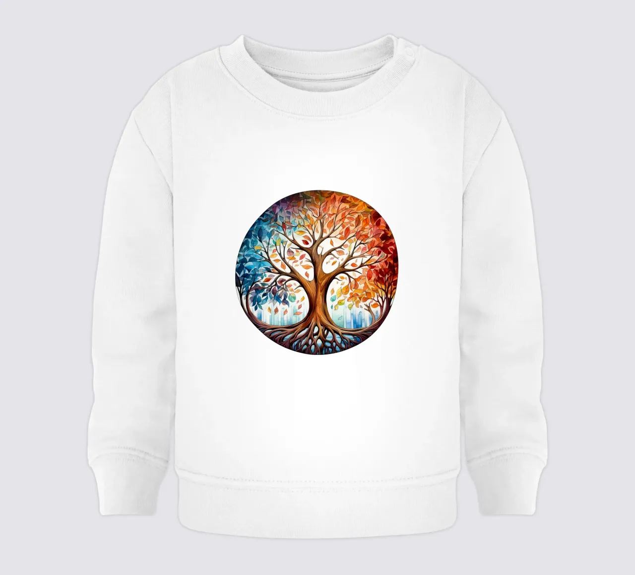 Albero della vita colorato felpa neonato da Spiritual Touch