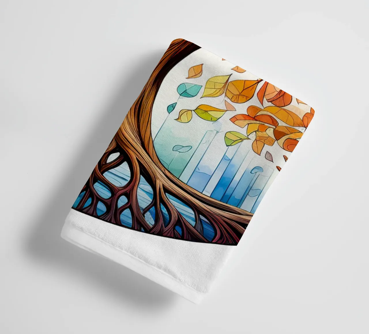 Albero della vita colorato asciugamano da bagno da Spiritual Touch