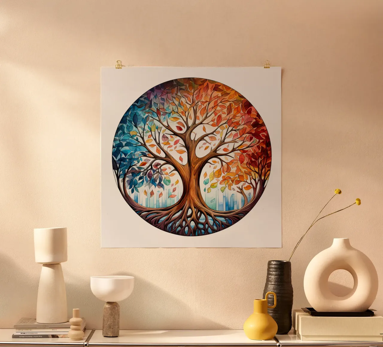 Albero della vita colorato poster da Spiritual Touch