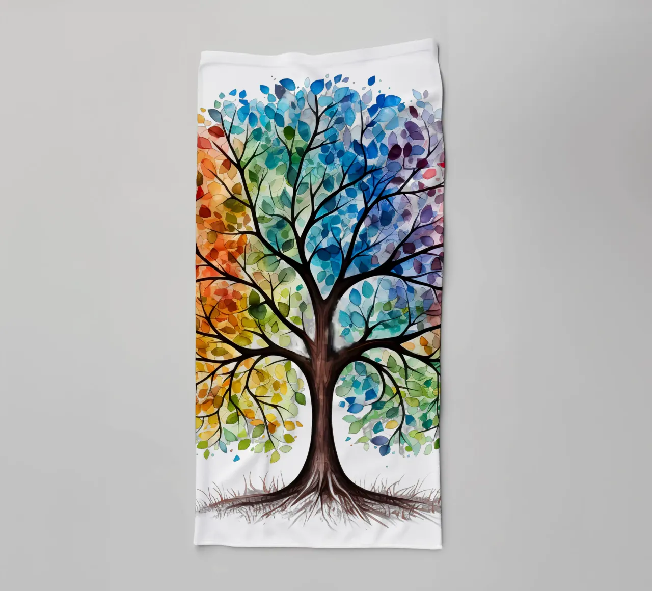 Colorful Tree of Life towel by Spiritual Touch
