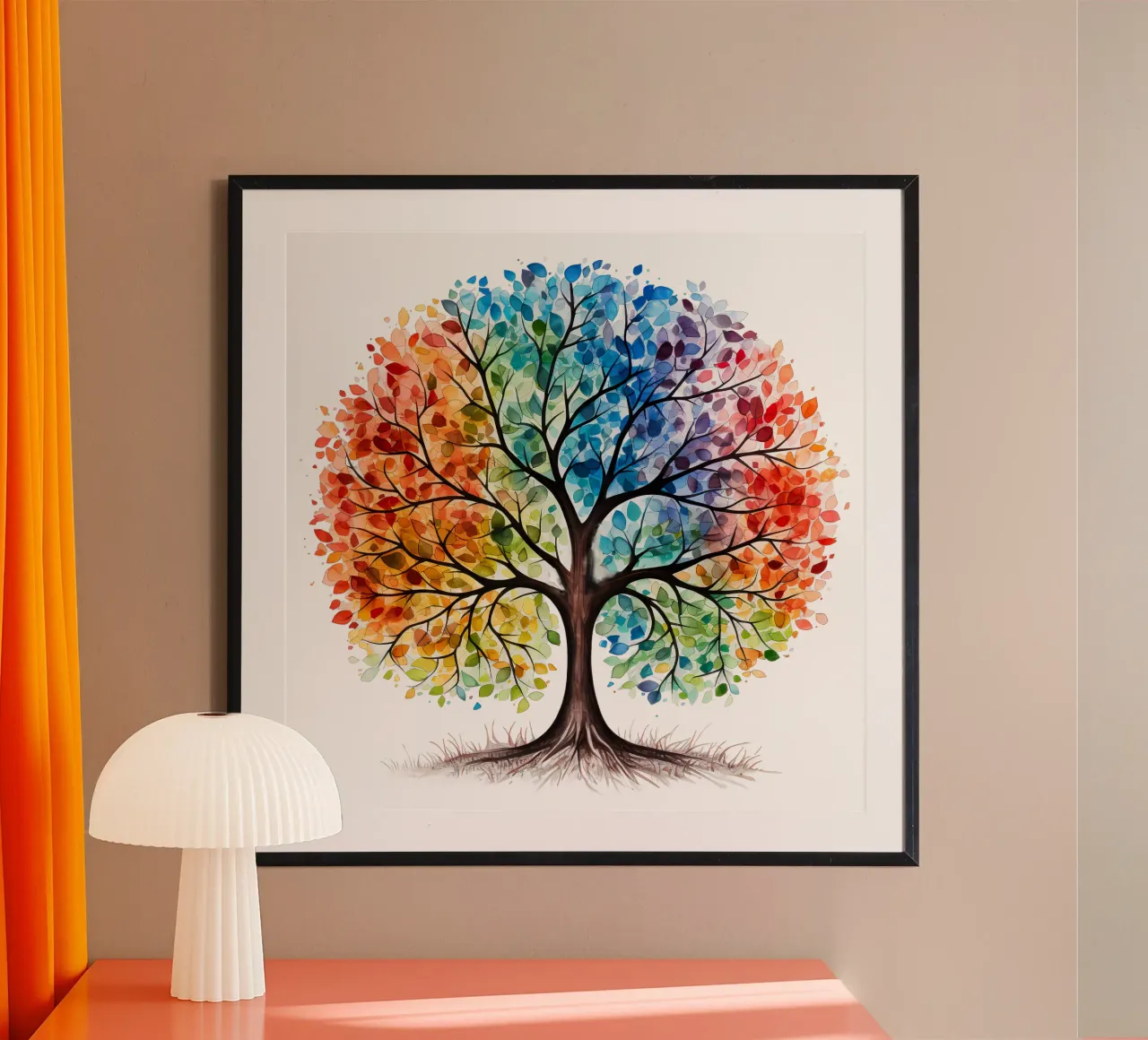 Bunter Baum des Lebens Hahnemühle von Spiritual Touch