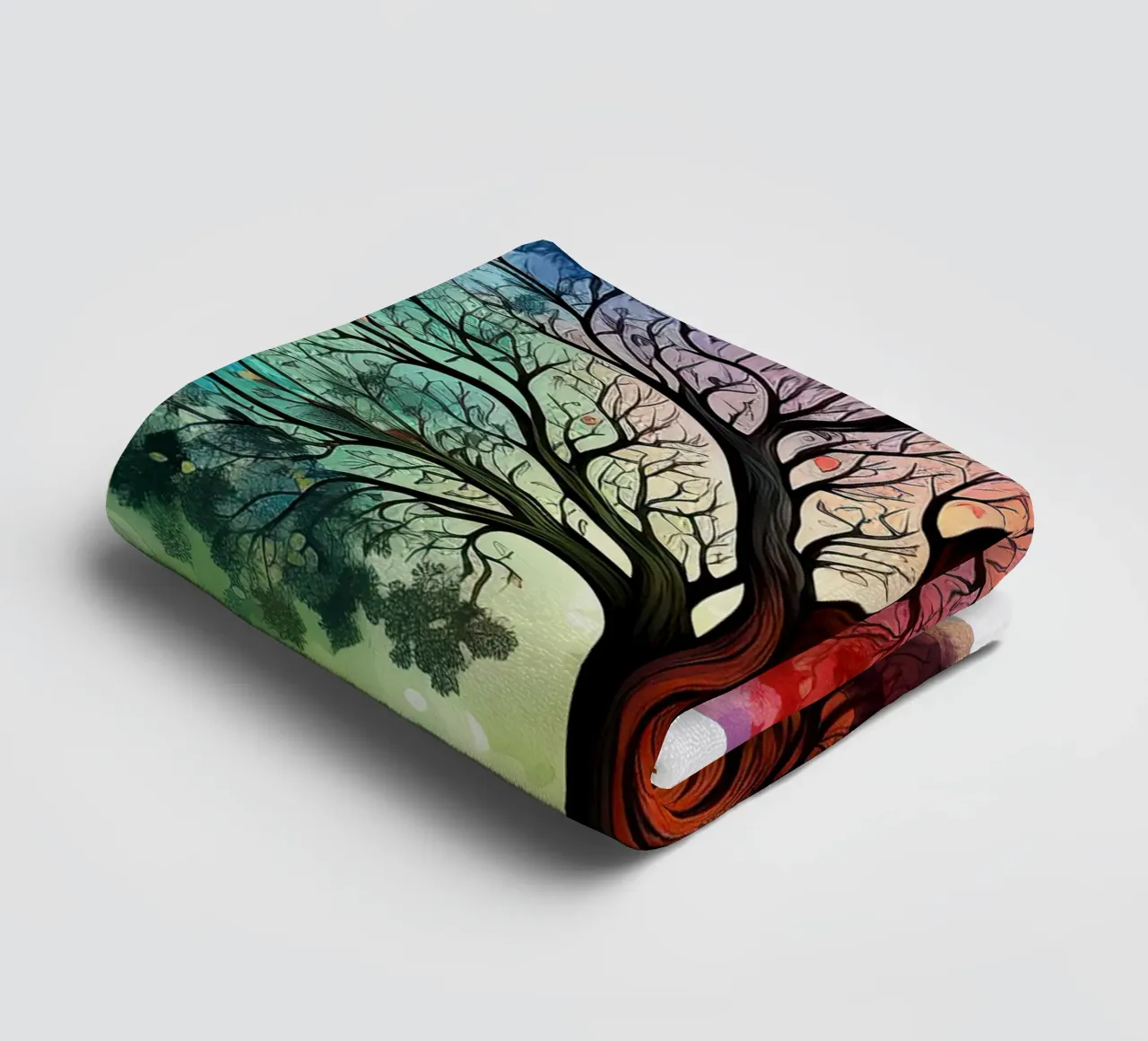 Colorful Tree of Life towel by Spiritual Touch