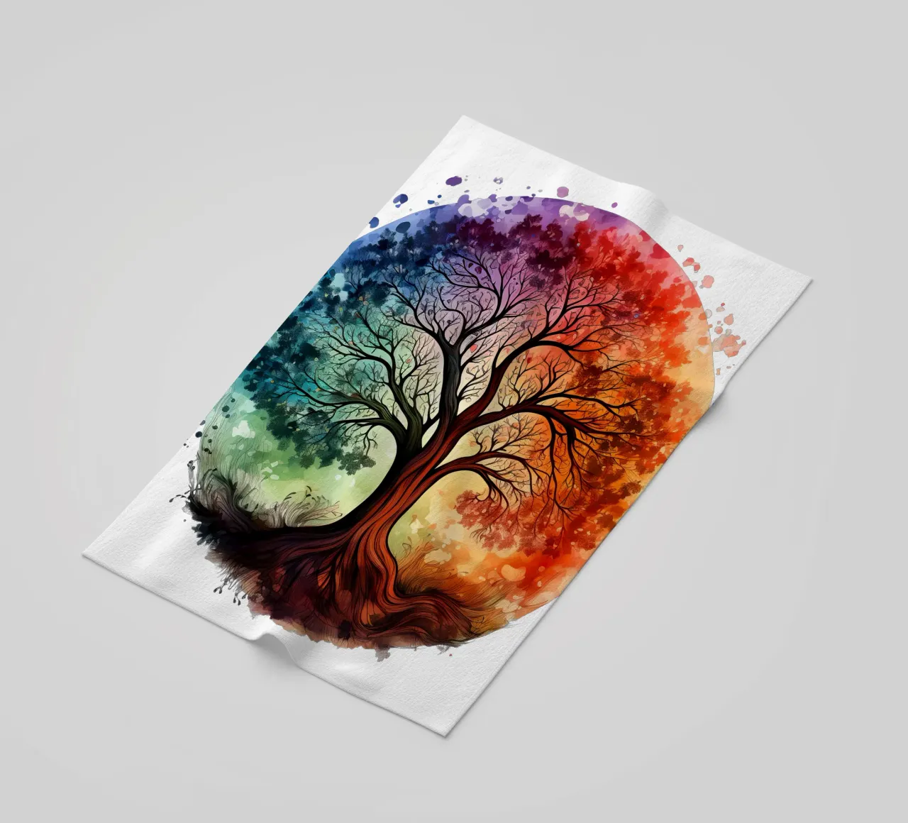 Albero della vita colorato telo mare da Spiritual Touch