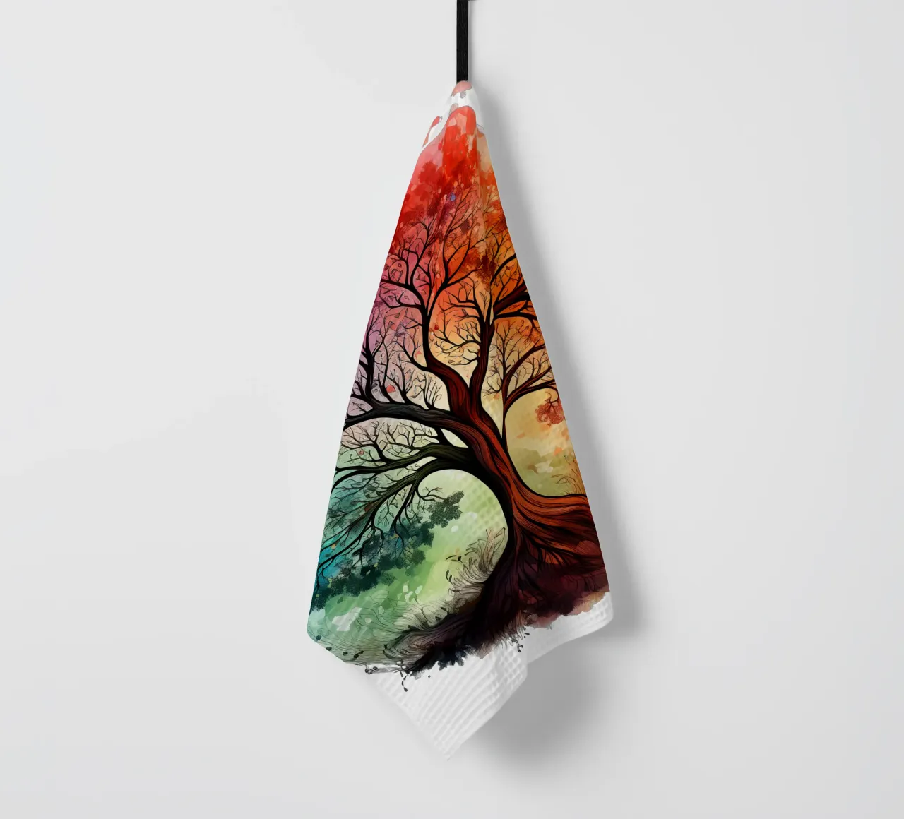 Albero della vita colorato canovaccio da cucina da Spiritual Touch
