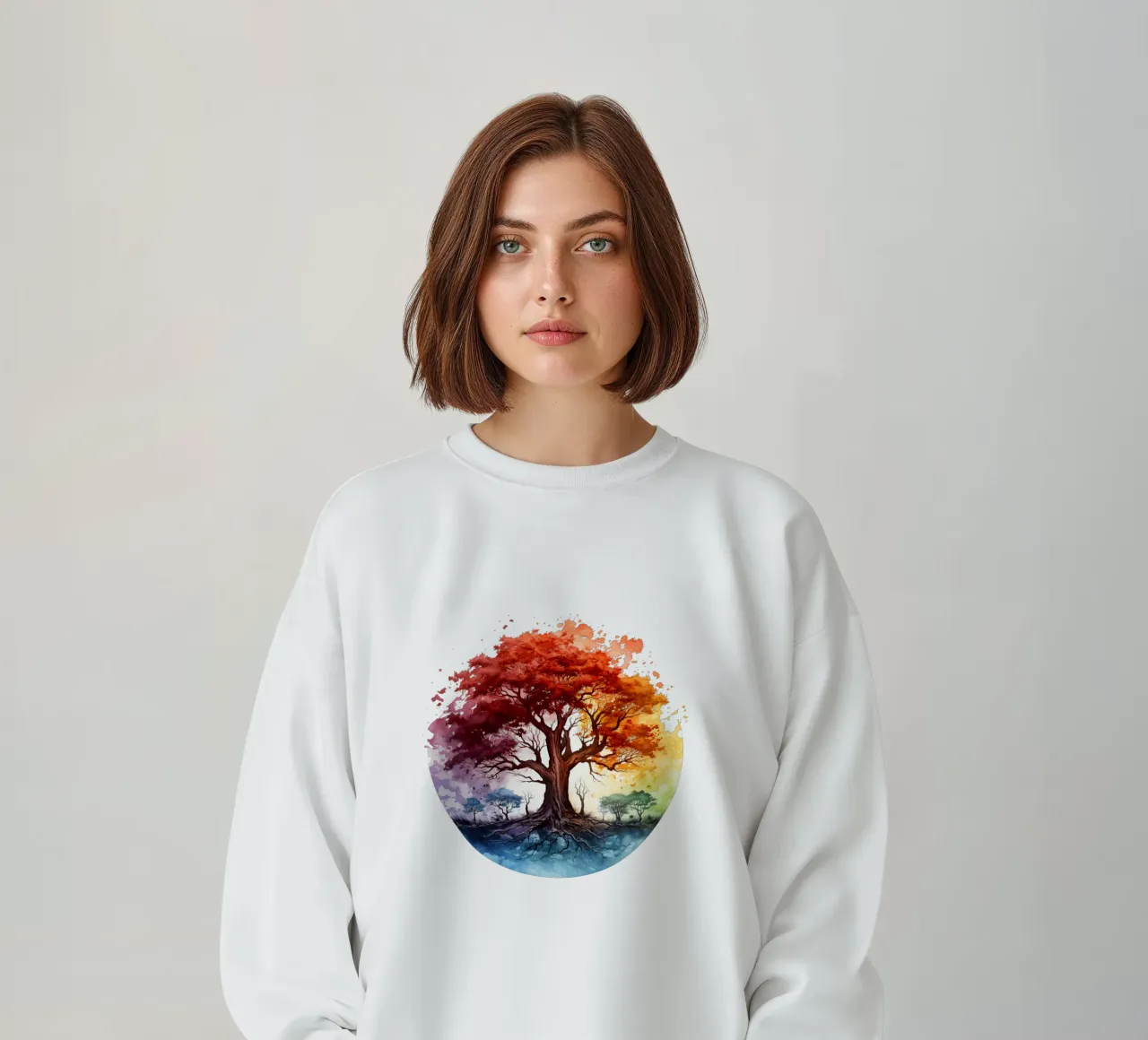 Albero della vita colorato felpa da Spiritual Touch