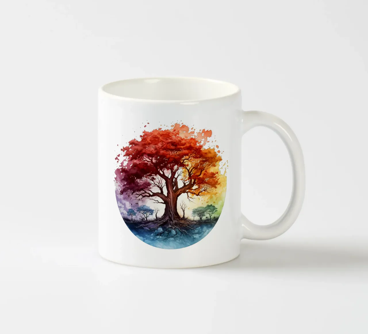 Albero della vita colorato tazza in ceramica da Spiritual Touch
