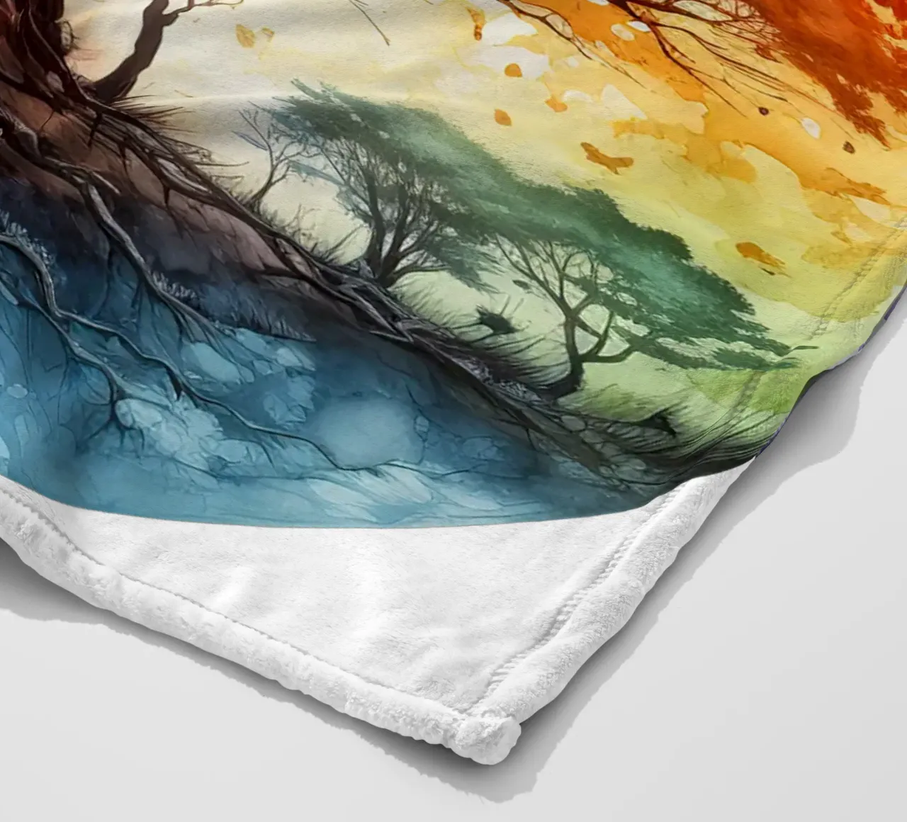 Albero della vita colorato coperta in pile da Spiritual Touch