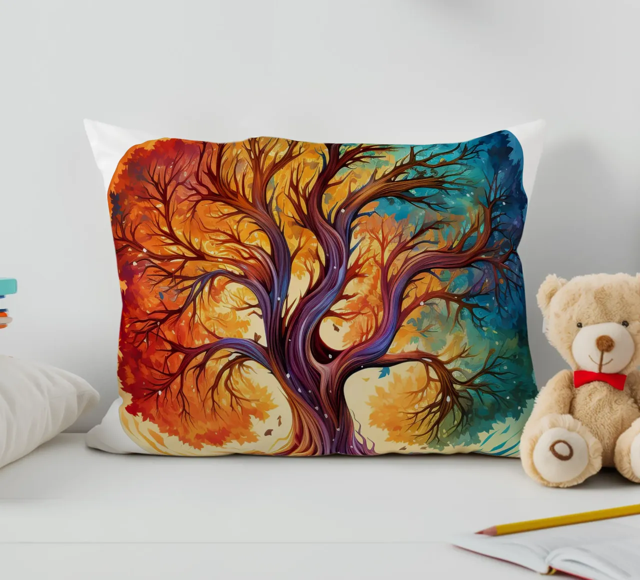 Albero della vita colorato cuscino da Spiritual Touch