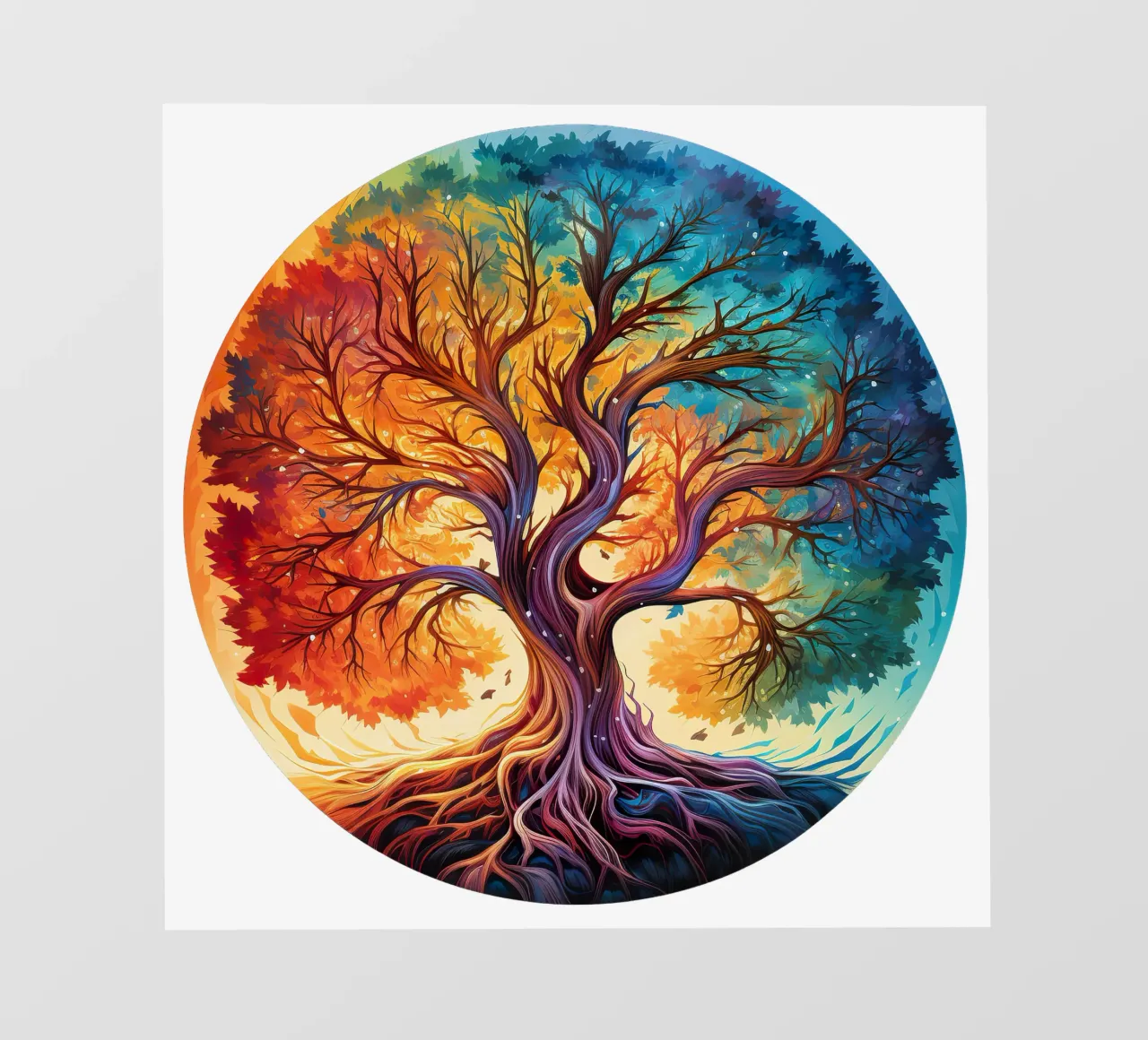 Albero della vita colorato telo in pvc da Spiritual Touch