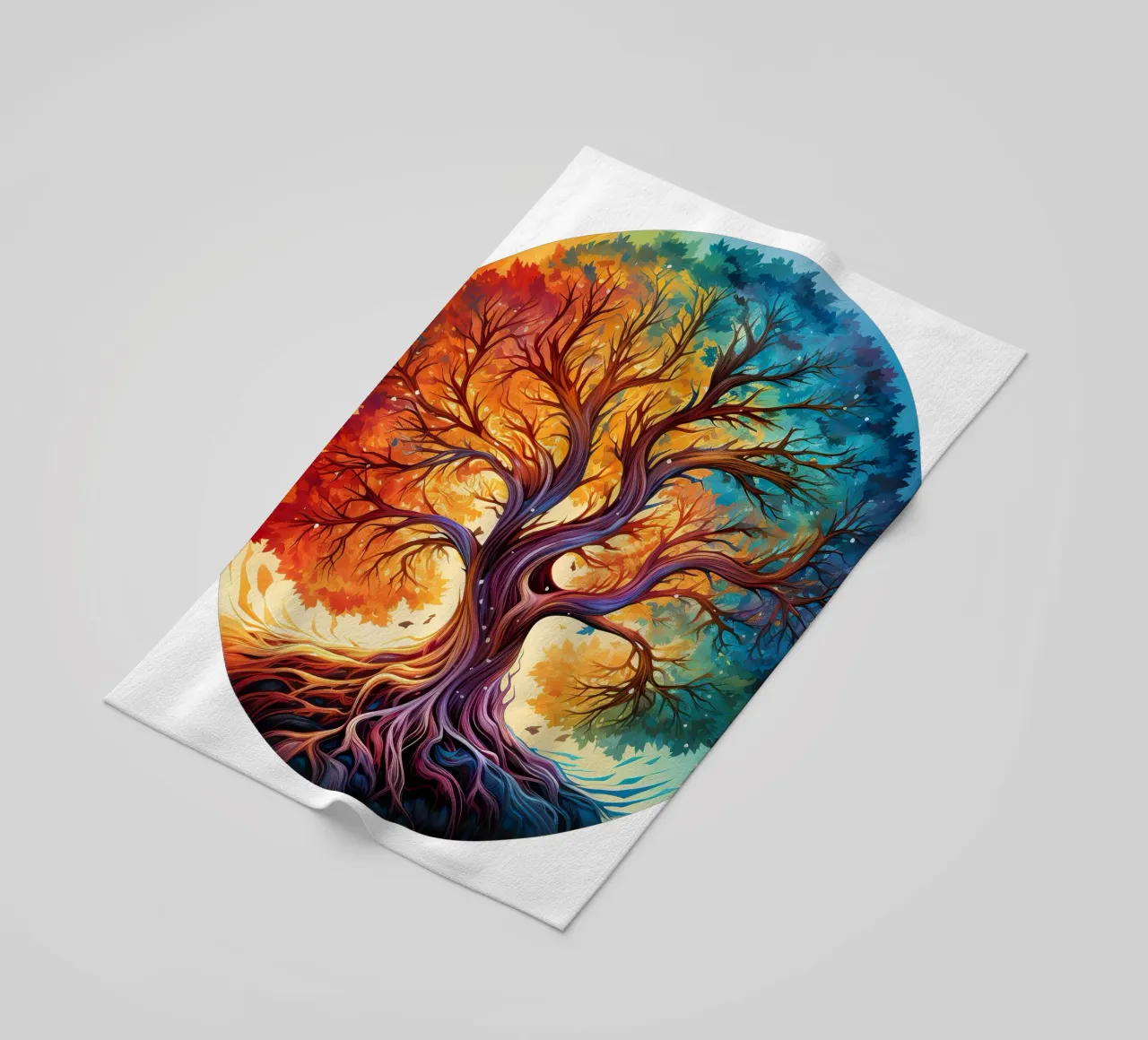 Albero della vita colorato telo mare da Spiritual Touch