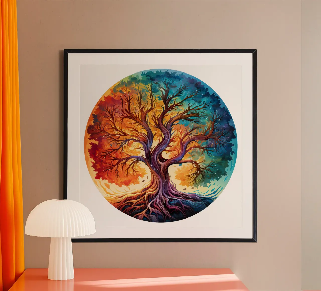 Albero della vita colorato poster da Spiritual Touch