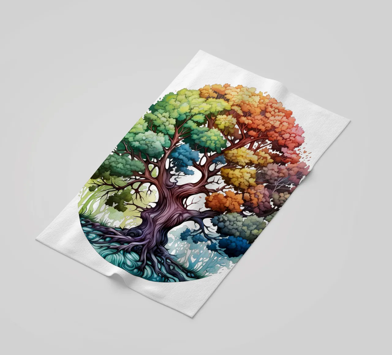 Albero della vita colorato telo mare da Spiritual Touch