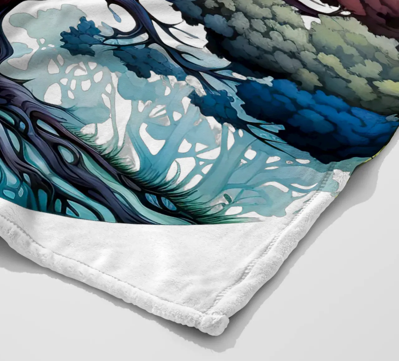 Albero della vita colorato coperta in pile da Spiritual Touch
