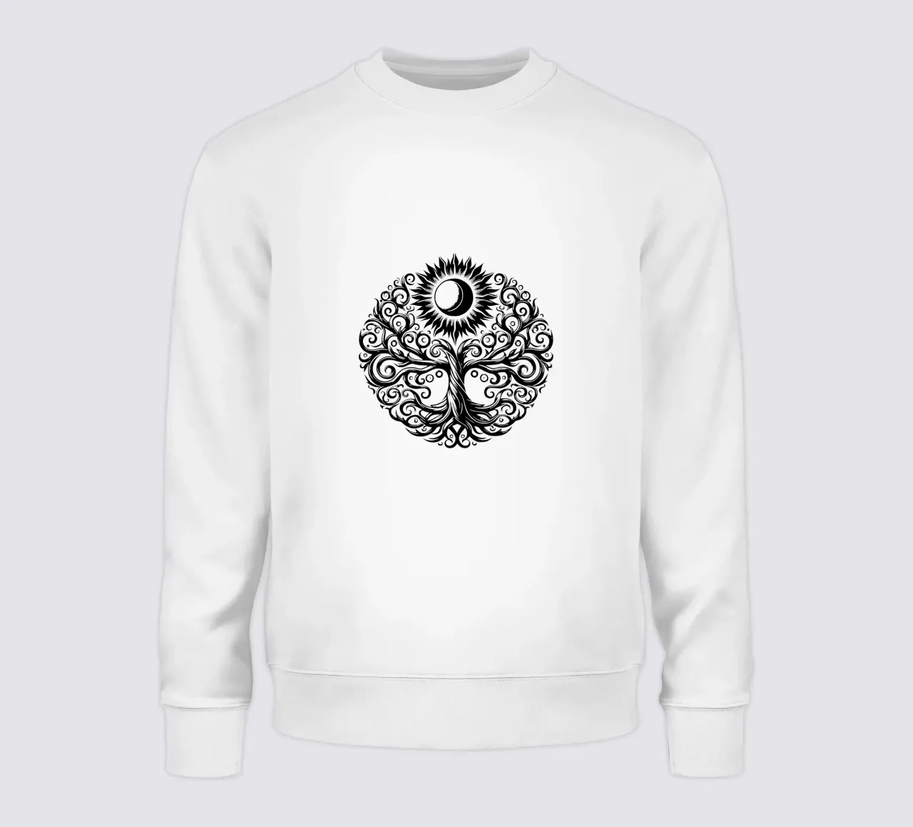 Albero della vita in bianco e nero felpa da Spiritual Touch