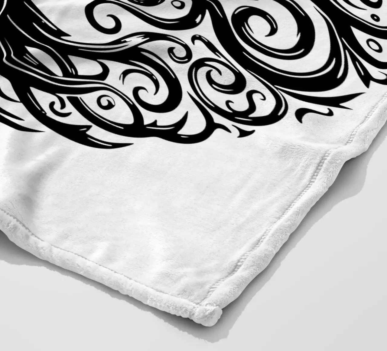 Albero della vita in bianco e nero coperta in pile da Spiritual Touch