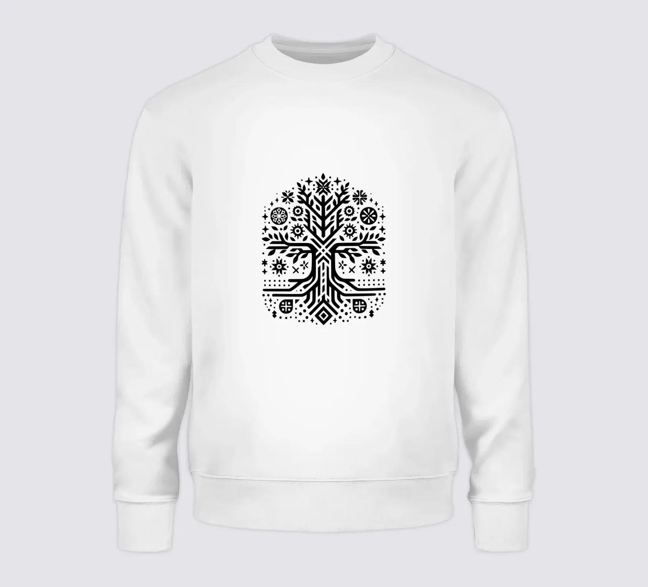 Albero della vita in bianco e nero felpa da Spiritual Touch