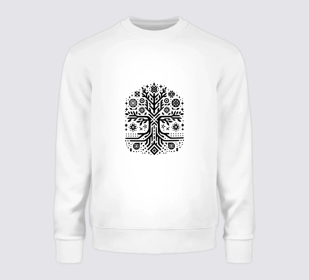 Albero della vita in bianco e nero felpa da Spiritual Touch