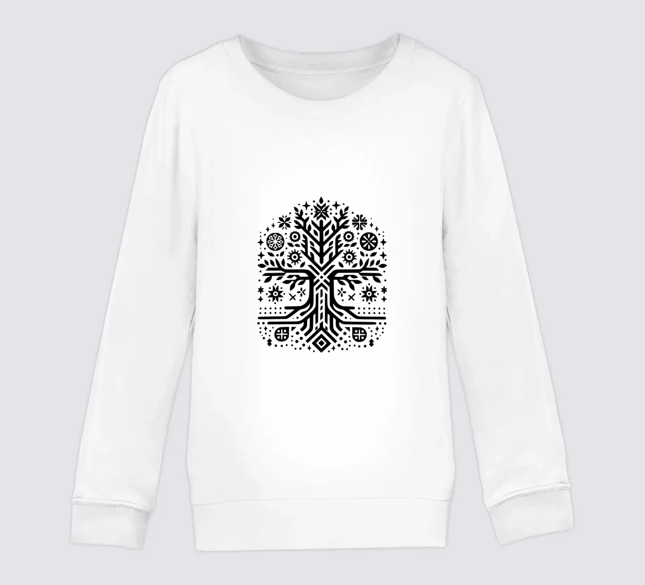 Albero della vita in bianco e nero felpa bambino da Spiritual Touch