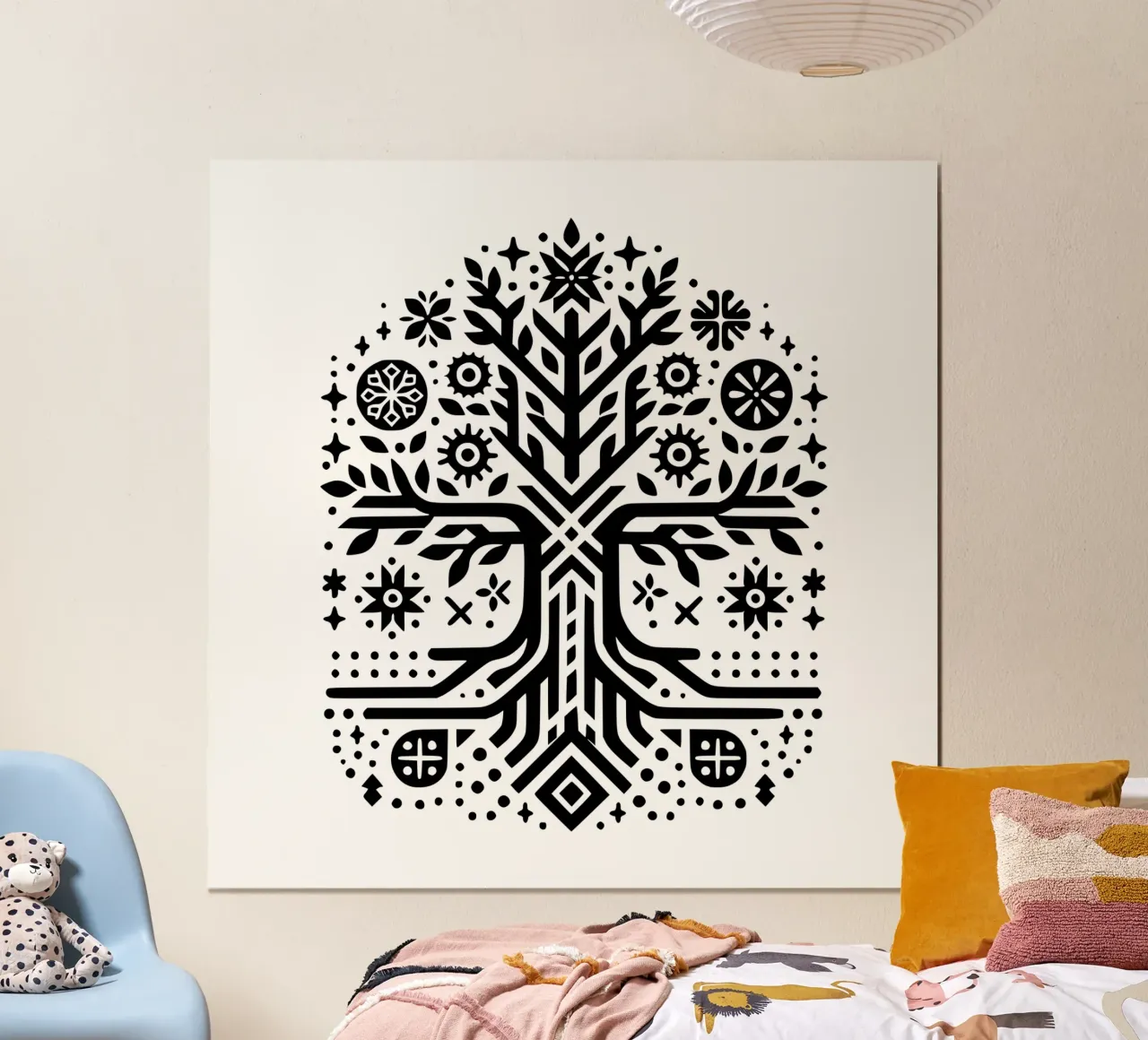 Albero della vita in bianco e nero carta hahnemühle da Spiritual Touch