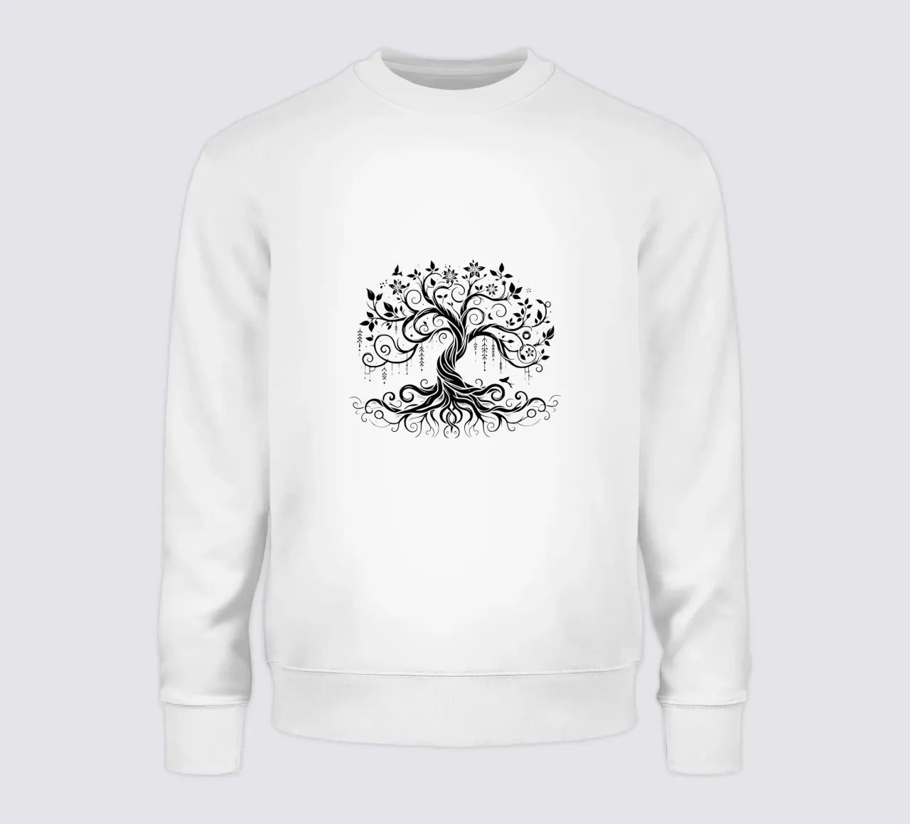 Albero della vita in bianco e nero felpa da Spiritual Touch