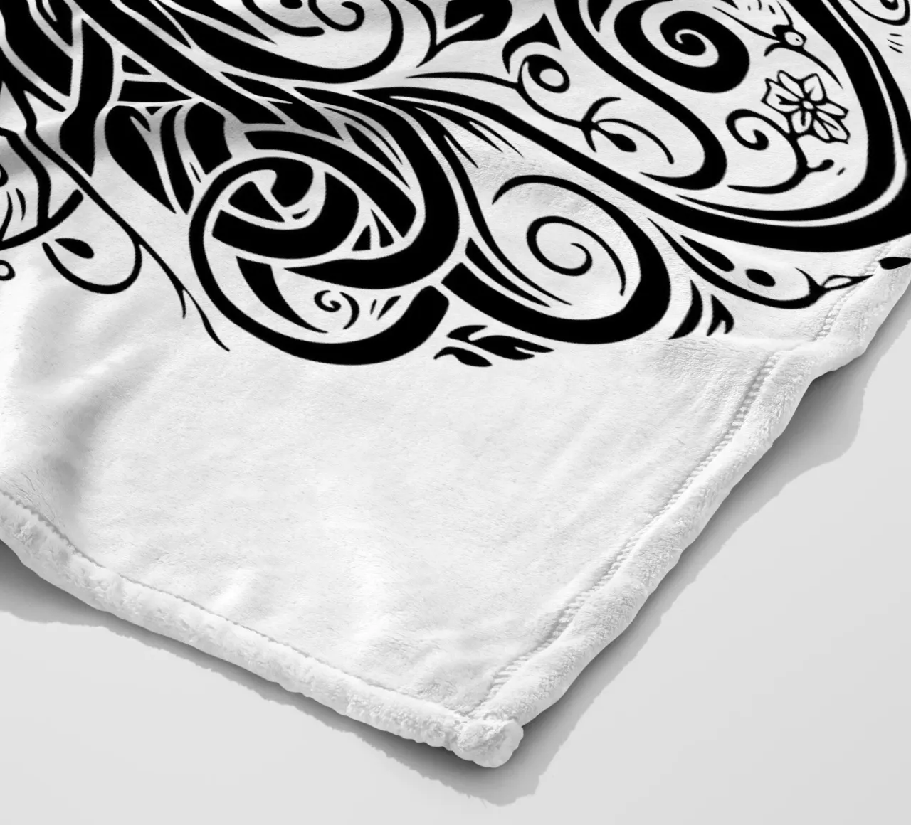 Albero della vita in bianco e nero coperta in pile da Spiritual Touch