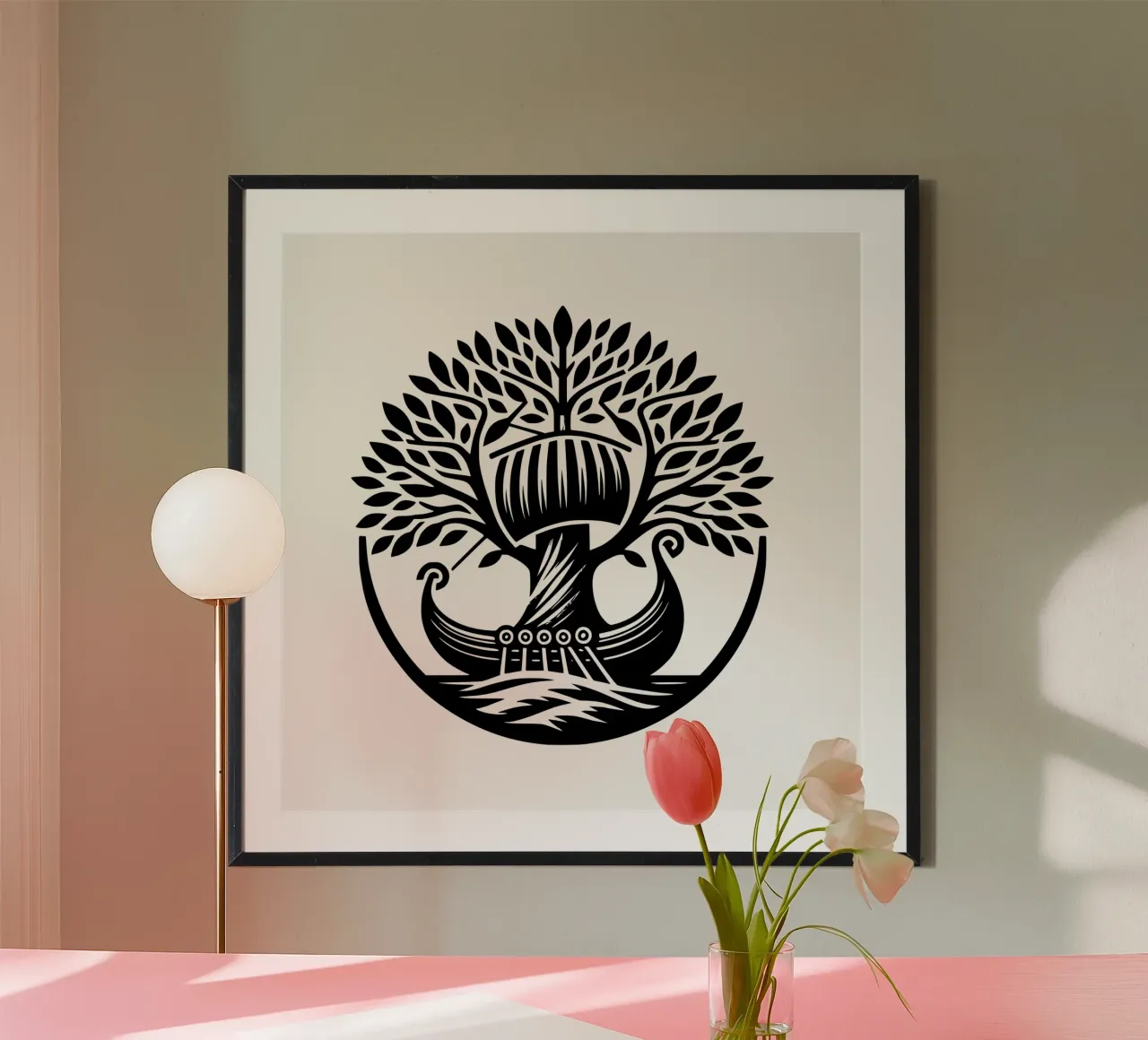Albero della vita in bianco e nero carta hahnemühle da Spiritual Touch