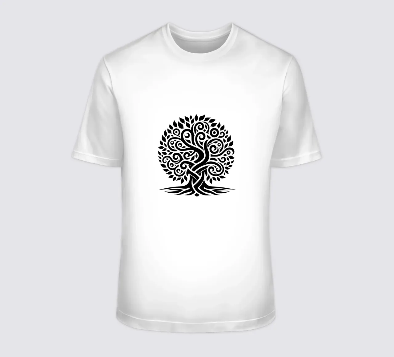 Albero della vita in bianco e nero t-shirt da Spiritual Touch