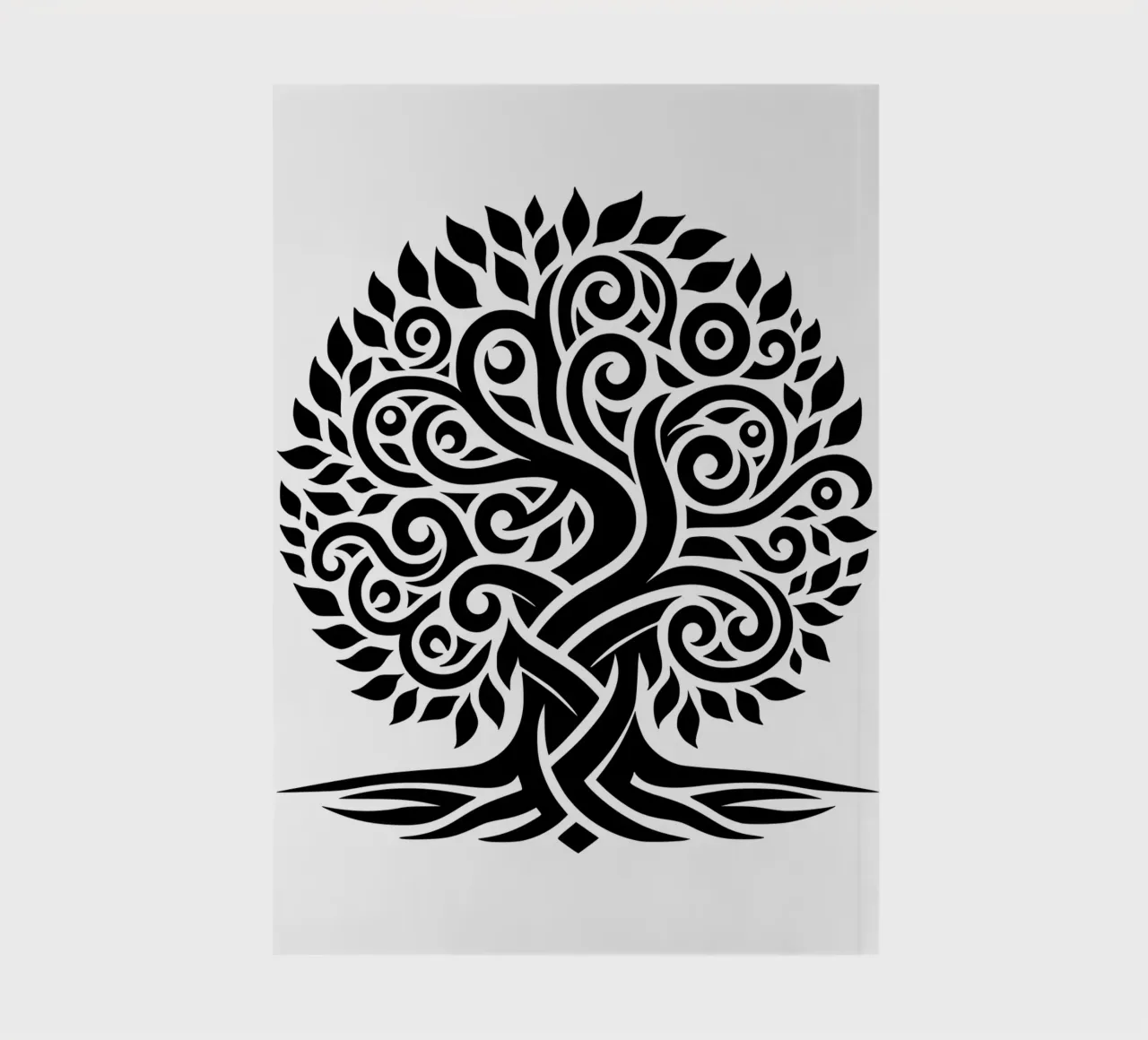Albero della vita in bianco e nero diario da Spiritual Touch