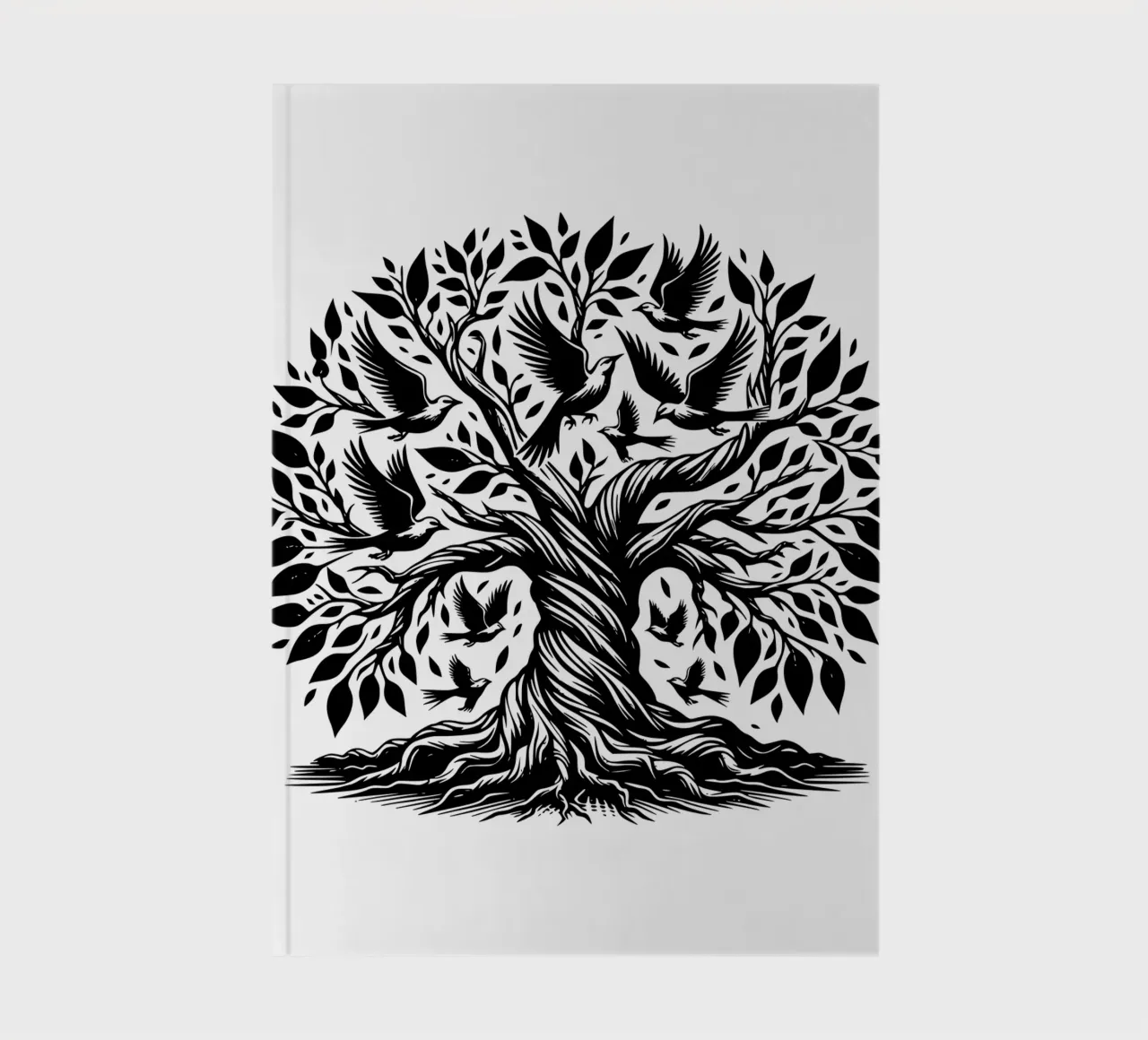Albero della vita in bianco e nero diario da Spiritual Touch
