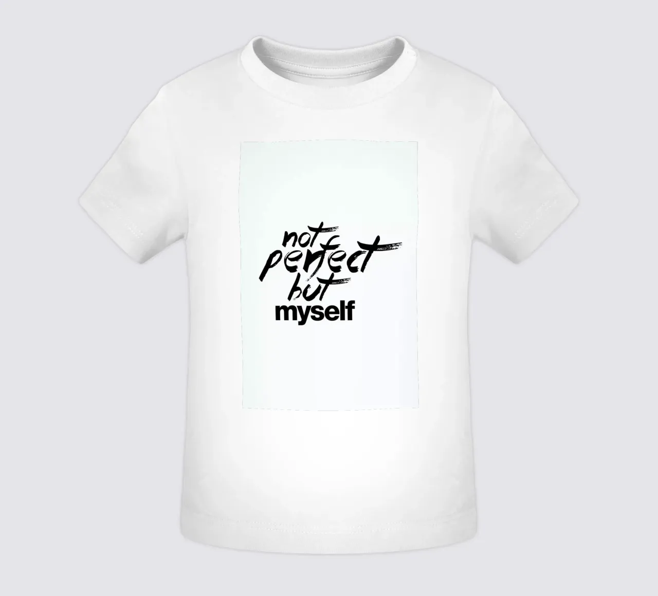 Not Perfect but myself maglietta neonato da FUNKE Lifestyle GmbH