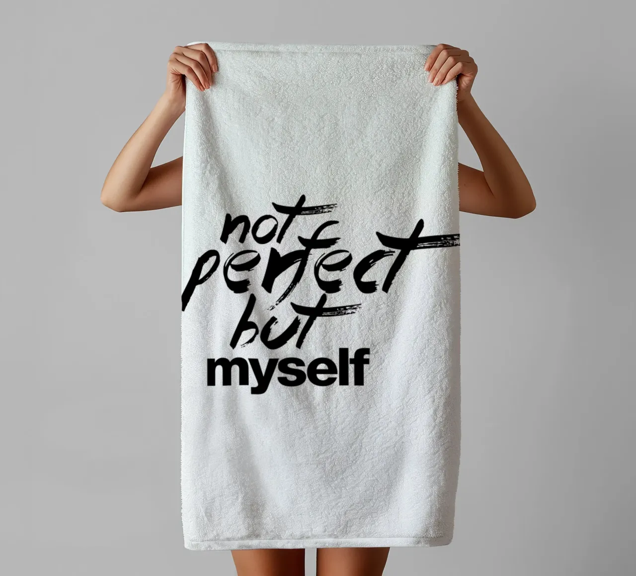 Not Perfect but myself Handtuch von FUNKE Lifestyle GmbH