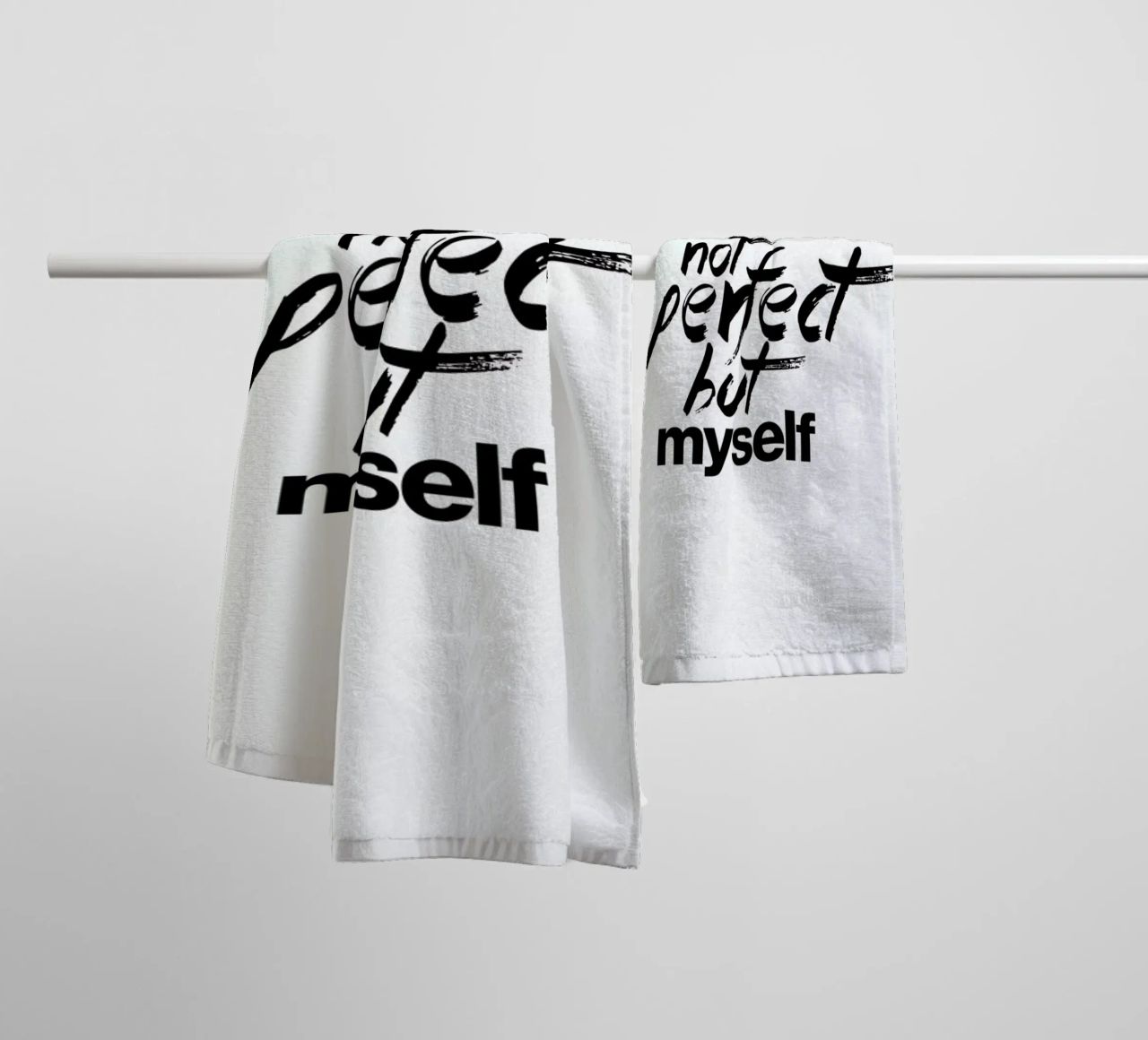 Not Perfect but myself Handtuch von FUNKE Lifestyle GmbH