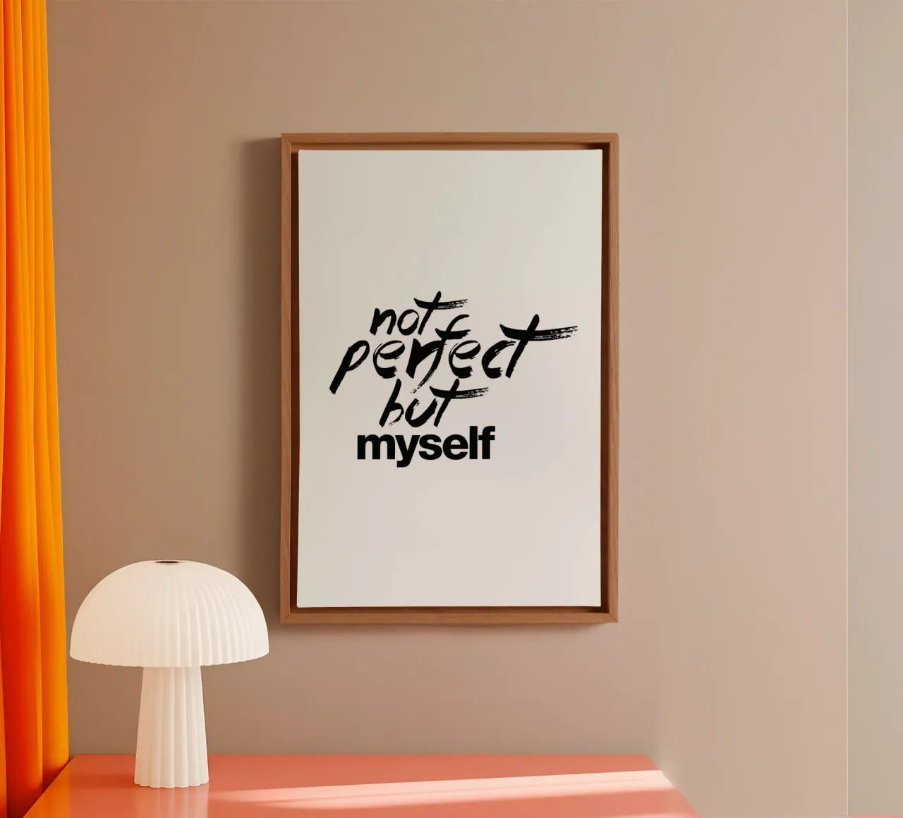 Not Perfect but myself canvas met Baklijst van FUNKE Lifestyle GmbH