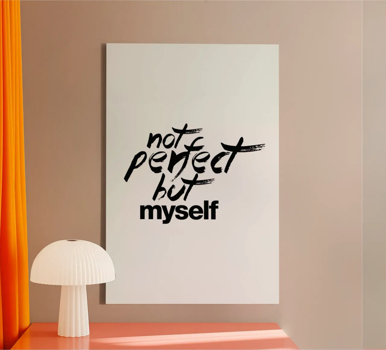 Not Perfect but myself canvas met Baklijst van FUNKE Lifestyle GmbH