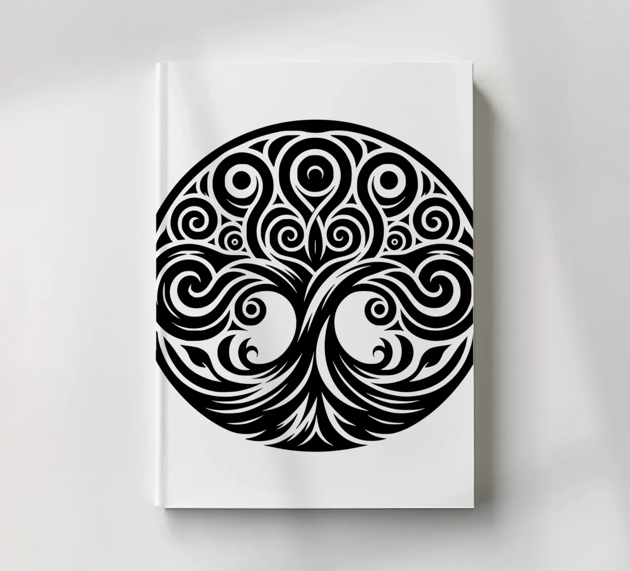 Black & White Tree of Life notebook by Spiritual Touch