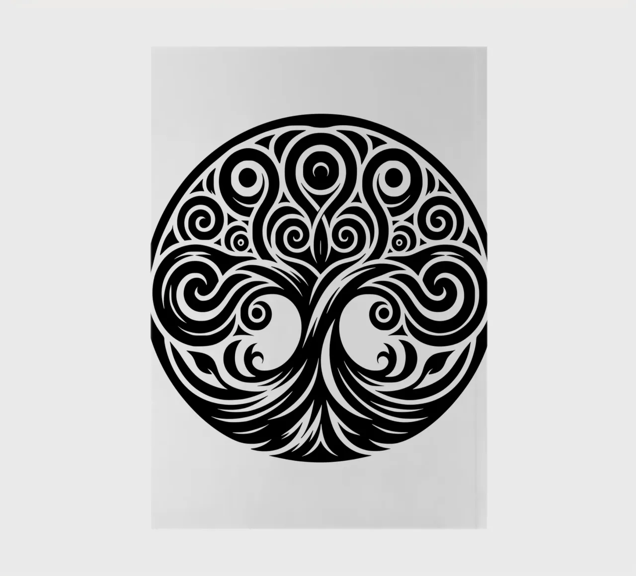 Black & White Tree of Life notebook by Spiritual Touch