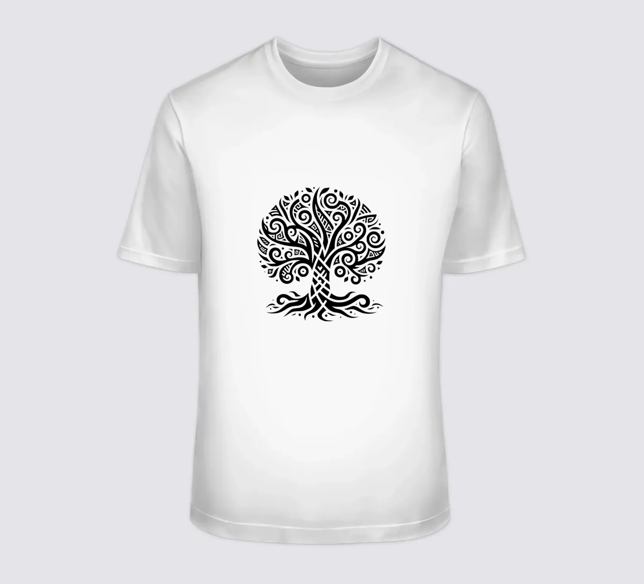 Albero della vita in bianco e nero t-shirt da Spiritual Touch
