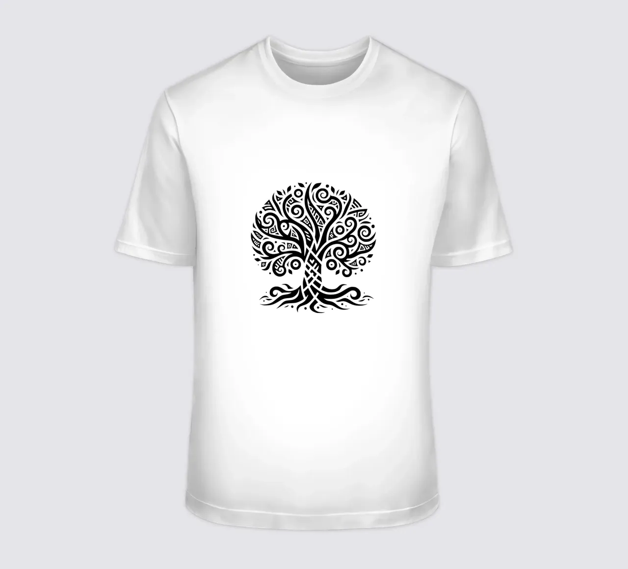 Albero della vita in bianco e nero t-shirt da Spiritual Touch
