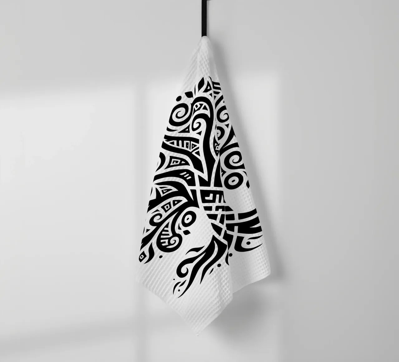 Albero della vita in bianco e nero canovaccio da cucina da Spiritual Touch