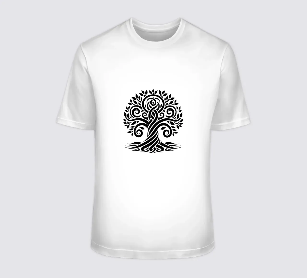 Albero della vita in bianco e nero t-shirt da Spiritual Touch