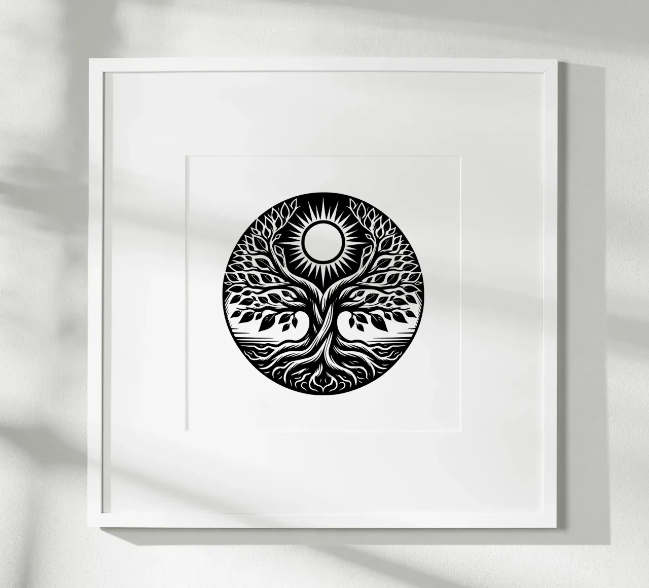 Albero della vita in bianco e nero carta hahnemühle da Spiritual Touch