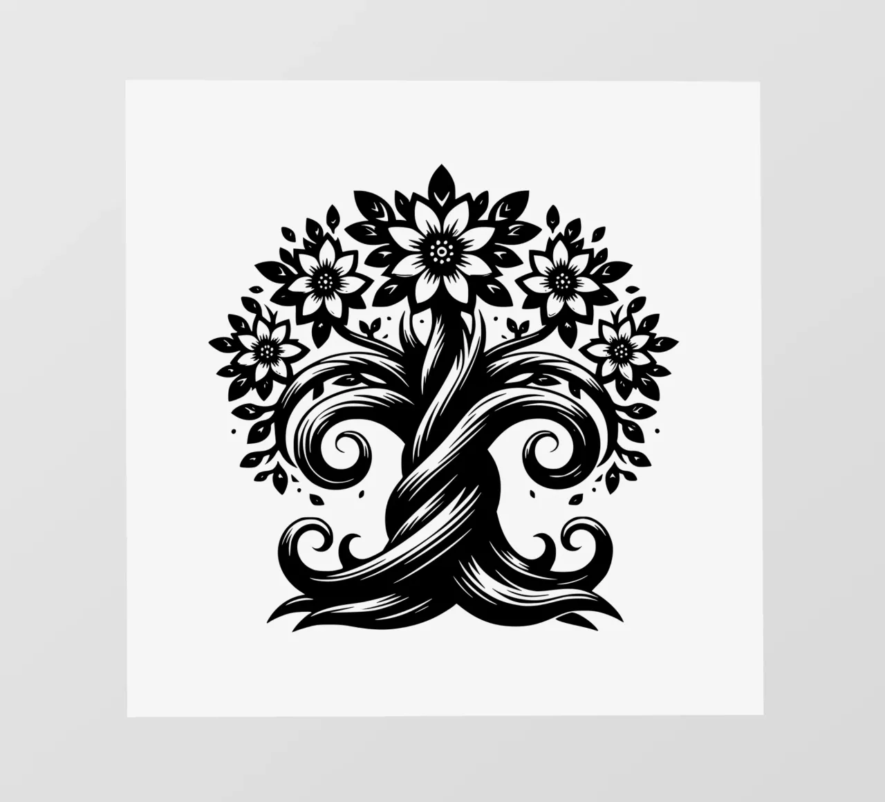 Black & White Tree of Life photo wallpaper by Spiritual Touch