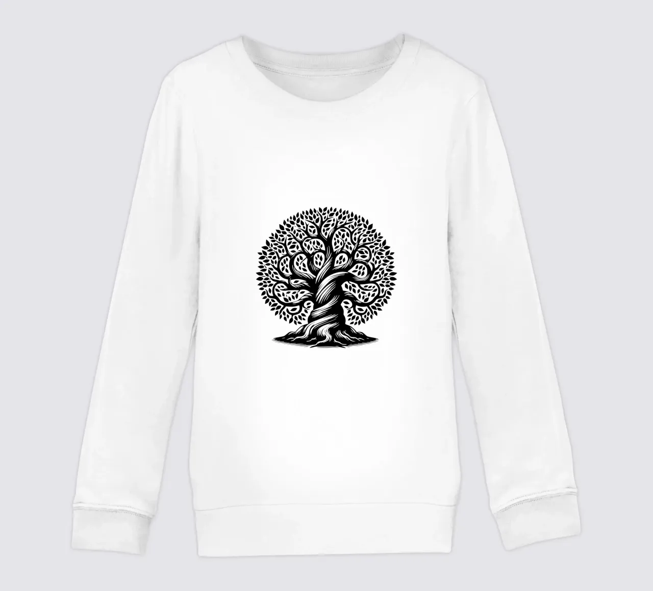 Albero della vita in bianco e nero felpa bambino da Spiritual Touch