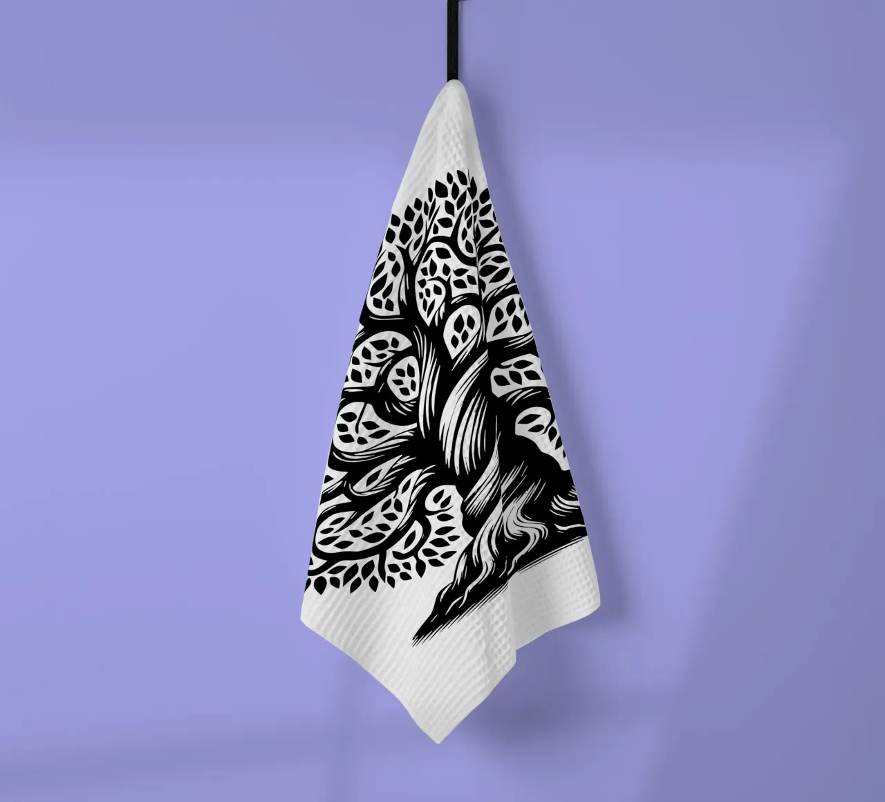 Albero della vita in bianco e nero canovaccio da cucina da Spiritual Touch