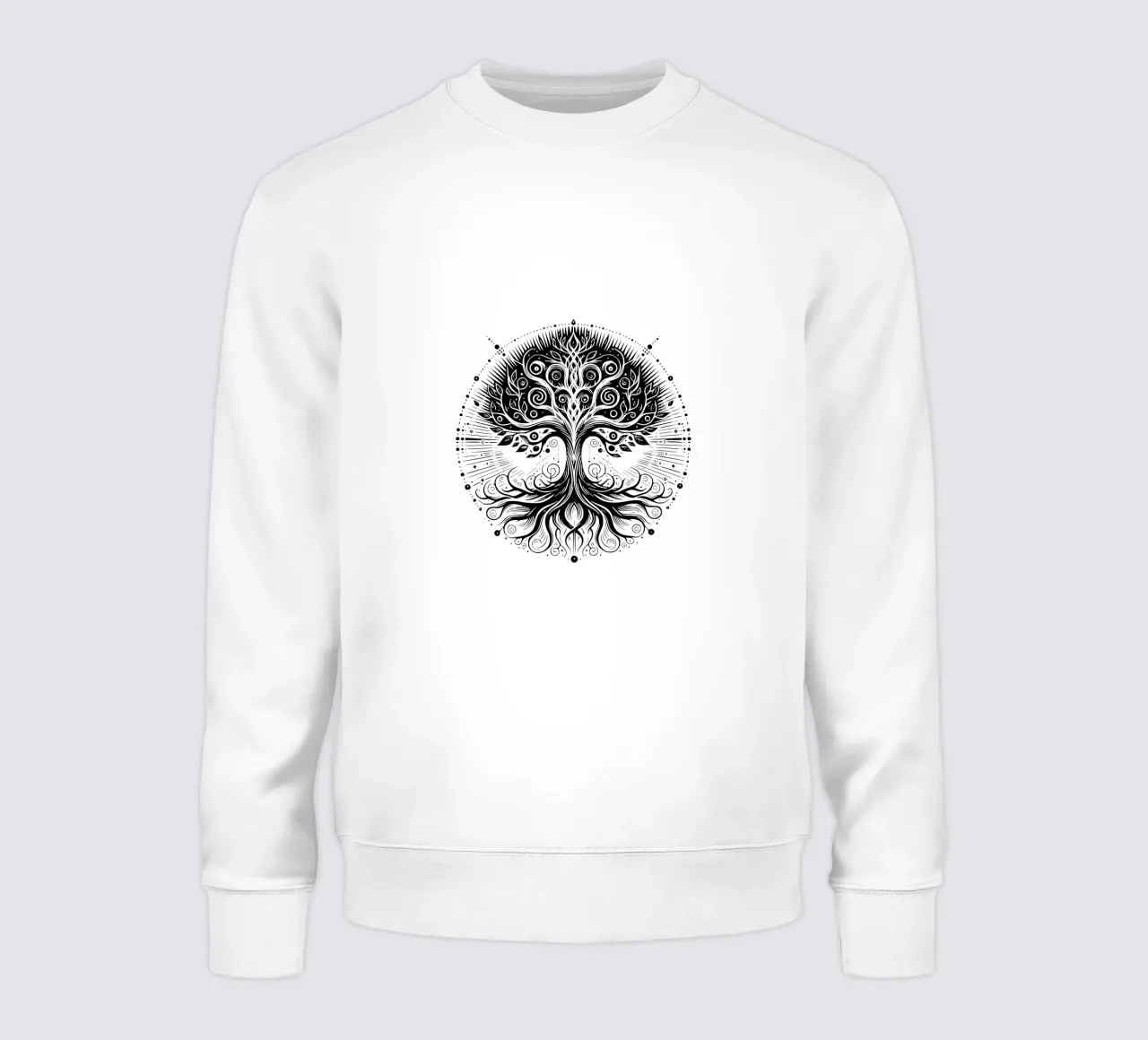Albero della vita in bianco e nero felpa da Spiritual Touch